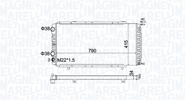 Радіатор двигуна (мкпп) CITROEN JUMPER I, JUMPER II  FIAT DUCATO  PEUGEOT BOXER 1.9D-3.0D 02.94-